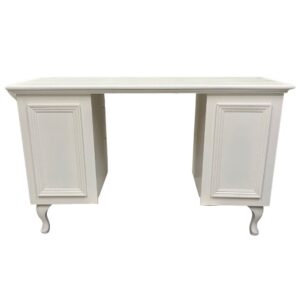 Painted Medium Manicure Desk with Moulded Front supplied with glass top - other colours available